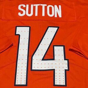 Men's Courtland Sutton #14 Denver Broncos All-Stitched Game Jersey Large